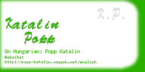 katalin popp business card